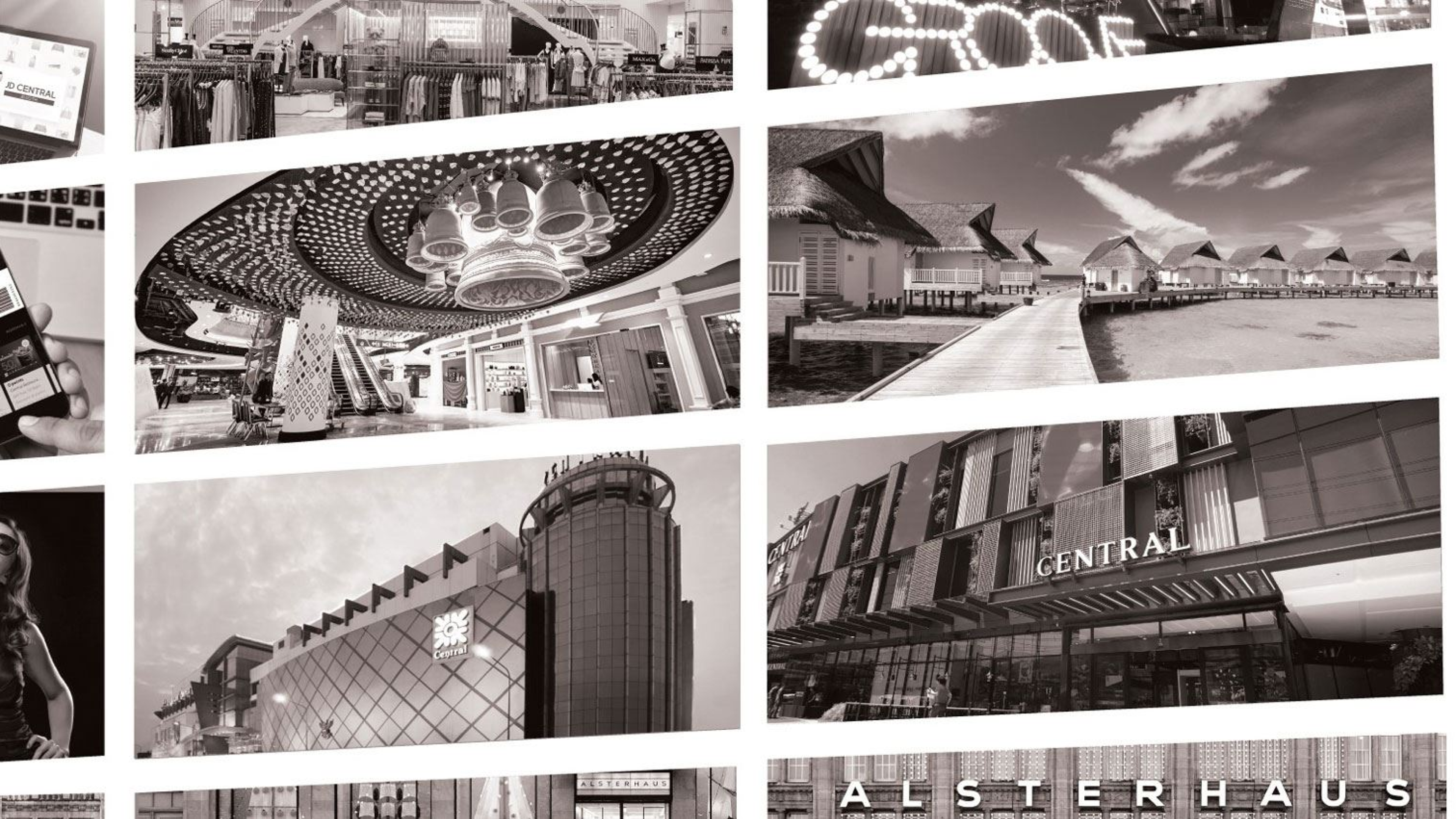 Central Group Collage Sepia