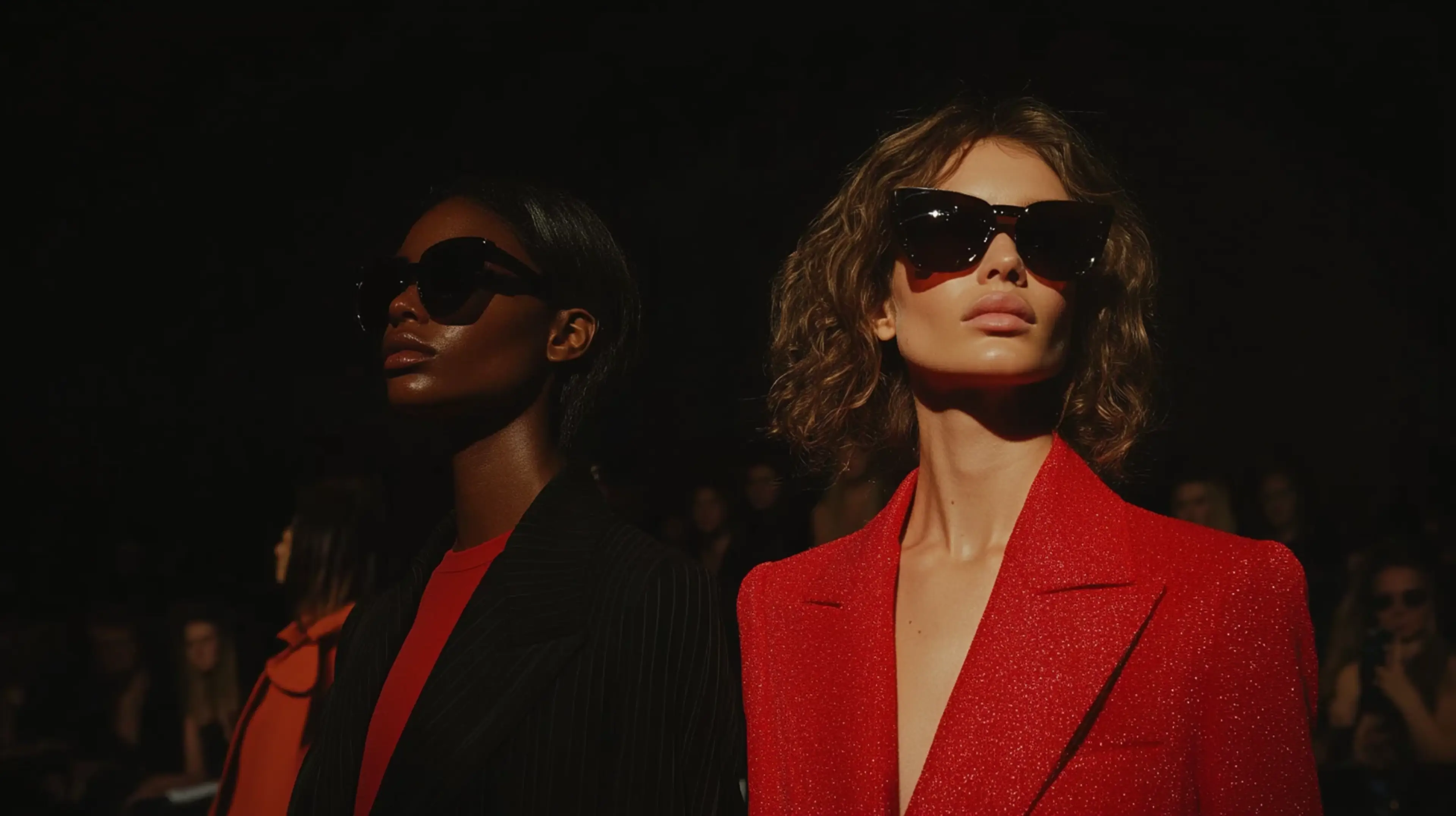 Mofjourney Two Models Side By Side On A Fashion Runway One M 3Ca17684 3811 45D4 Bece 769Cfbd94efc 0