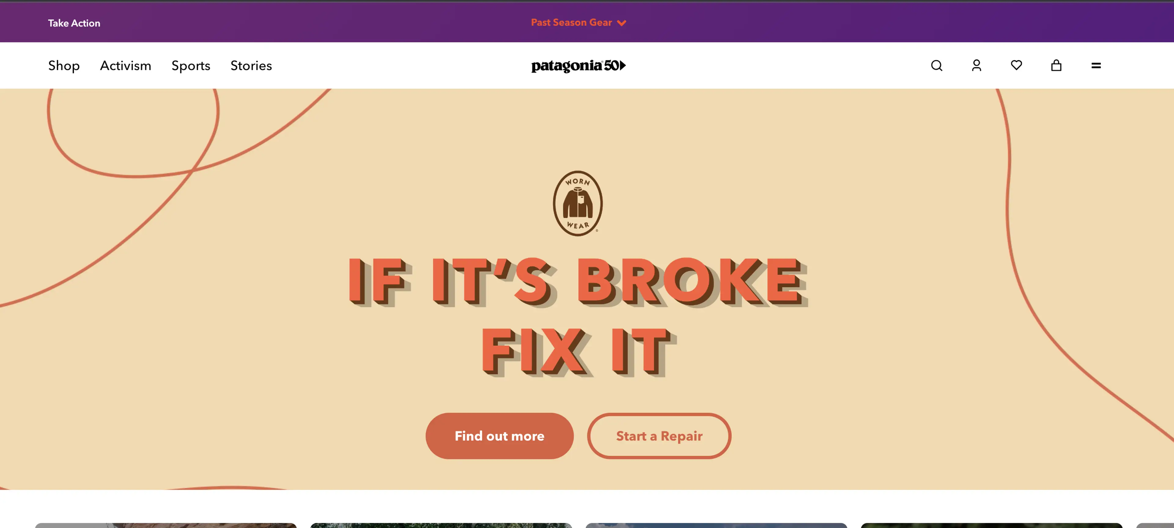 Patagonia Homepage Repairs
