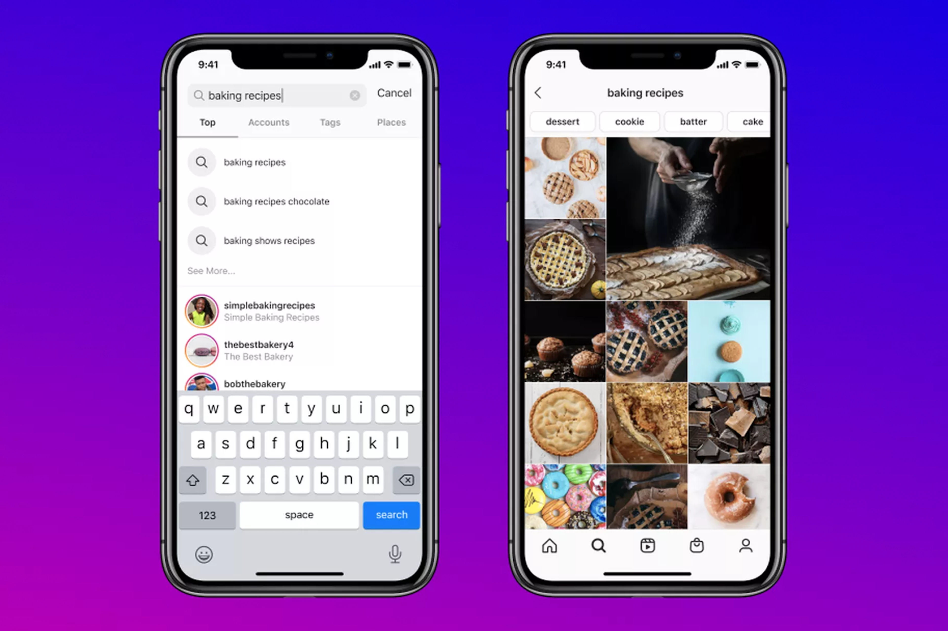 Instagram Search Function